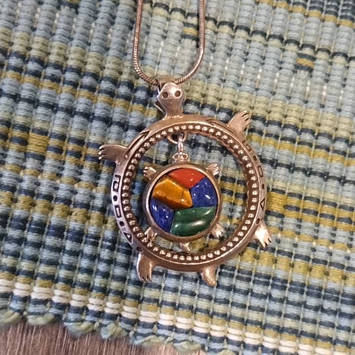 Sterling Silver Turtle Necklace 35$